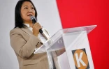 Keiko Fujimori au siège du parti Fuerza Popular à Lima le 19 juillet 2021