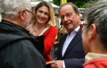 L'ancien président socialiste François Hollande en campagne pour les élections législatives à Tulle, en Corrèze, le 22 juin 2024