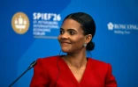 L'influenceuse américaine conservatrice et figure du complotisme Candace Owens au Forum économique international (SPIEF) le 4 juin 2026 