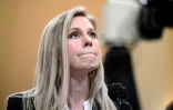 Caroline Edwards, la première membre des forces de l'ordre à avoir été blessée par les émeutiers le 6 janvier témoigne devant une commission d'enquête parlementaire, le 9 juin 2022