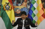 Le président sortant bolivien Evo Morales à La Paz le 23 octobre 2019