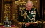 Charles III lit un discours à la Chambre des Lords à Londres le 10 mai 2022
