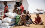 Des enfants dans le camp de réfugiés de Goudebo, dans le nord du Burkina Faso, le 20 juin 2021