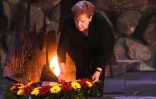 La chancelière allemande Angela Merkel au mémorial de la Shoah de Yad Vashem, à Jérusalem, le 4 octobre 2018