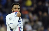 L'attaquant de Lyon Alexandre Lacazette après le match perdu face à Guingamp, le 22 octobre 2016 au Parc OL