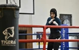 La boxeuse allemande Zeina Nassar, le 23 août 2019 à Berlin: déjà un titre de championne d'Allemagne 2018 et six titres de championne berlinoise dans la catégorie poids plume 