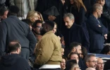 L'ancien président Nicolas Sarkozy, deux jours après sa condamnation à cinq ans de prison, au Parc des Princes, le 27 septembre 2025