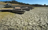 Un réservoir d'eau du lac Folsom asseché le 17 septembre 2015 près de Sacramento en Californie 