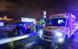 Des équipes de secours sur les bords du Danube après le naufrage d'un bateau de tourisme, le 29 mai 2019 à Budapest, en Hongrie