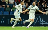 Amine Gouiri célèbre son but contre le Havre samedi lors de la 33e journée de Ligue 1.