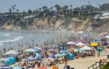 Une plage de San Diego, en Californie, le 4 juillet 2020
