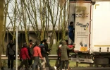 Intrusion de migrants dans un camions le 17 décembre 2015 près de Calais