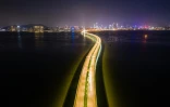Le pont de la baie Shenzen reliant Hong Kong à la Chine continentale