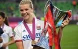 L'attaquante de Lyon, la Norvégienne Ada Hegerberg, auteure d'un triplé lors de la finale de Ligue des champions face à Barcelone, à Budapest, le 18 mai 2019