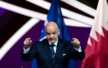 Le président de la Fifa Gianni Infantino au 72e Congrès de l'instance à Doha, le 31 mars 2022