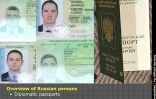 Document diffusé par le ministère néerlandais d ela Défense le 4 octobre 2018 montrant les passeports diplomatiques des quatre espions russes présumés