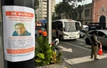 Un avis de recherche pour l'opposant vénézuélien Edmundo Gonzalez Urrutia affiché dans une rue de Caracas, le 6 janvier 2025