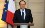 Le Président Hollande prononce un discours sur la situation au Mali, à l'Elysée, le 11 janvier 2013