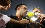 L'entraîneur espagnol du club qatari d'al-Sadd, Xavi, après un match contre al-Duhail, le 3 novembre 2021 à Doha 