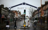 La rue principale d'East Ham, dans l'est de Londres, le 13 janvier 2026