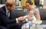 Le prince Harry et Meghan Markle avec leur fils Archie, le 25 septembre 2019 en Afrique du Sud