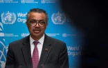 Le directeur général de l'organisation mondiale de la santé, Tedros Adhanom Ghebreyesus, lors de l'assemblée générale de l'organisation onusienne, le 24 mai 2021 à Genève  