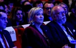 La présidente du Front national Marine Le Pen lors de ses "Assises présidentielles" à Lyon, le 4 février 2017