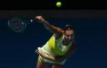 Aryna Sabalenka en 8es de finale de l'Open d'Australie, le 19 janvier 2025 Ă Melbourne