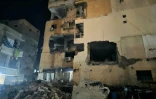 Destructions à Tyr, dans le sud du Liban, après une frappe israélienne le 22 mars 2025