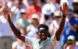 Le Français Moïse Kouame, tombeur du Croate Marin Cilic, le 26 mai 2026 à Roland-Garros