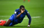 Le milieu des Bleus Paul Pogba en demi-teinte contre la Bulgarie en qualifs pour le Mondial-2018, le 7 octobre 2016 au Stade de France