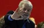L'ancien président brésilien Luiz Inacio Lula Da Silva, lors d'un congrès à Sao Paulo, le 5 mai 2017
