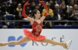 La prometteuse russe Alina Zagitova éblouissante lors du programme libre du GP de patinage artistique de Nagoya, le 9 décembre 2017