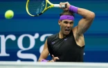 Rafael Nadal pendant sa finale de l'US Open contre Daniil Medvedev, le 8 septembre 2019