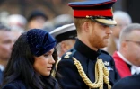 Le Prince Harry et sa femme Meghan lors d'une cérémonie officielle le 7 novembre 2019