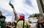 Manifestation à Caracas lors de la journée internationale des droits des femmes, le 8 mars 2025