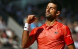 Le Serbe Novak Djokovic a battu l'Espagnol Alejandro Davidovich au 3e tour de Roland-Garros, le 2 juin 2023 à Paris
