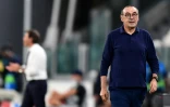 L'entraîneur de la Juventus Maurizio Sarri lors du 8e retour de Ligue des champions face à Lyon, le 7 août 2020 à Turin