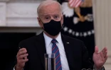 Le président américain Joe Biden à la Maison Blanche, le 24 mars 2021 à Washington