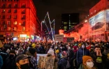 Manifestation contre la quasi interdiction de l'avortement, le 29 janvier 2021 à Varsovie, en Pologne