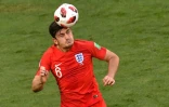 Le défenseur anglais Harry Maguire lors du quart de finale face aux Suédois, à Samara, le 7 juillet 2018