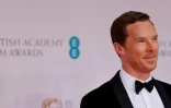 L'acteur britannique Benedict Cumberbatch arrive à la cérémonie des Bafta, les récompenses britanniques du cinéma, le 13 mars 2022 à Londres