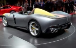 La Ferrari Monza SP1, exposée le 2 octobre 2018 à l'occasion des journées presse du Mondial de l'Auto à Paris.