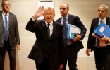 Le ministre de l'Intérieur Gérard Collomb arrive pour une audition devant la commission d'enquête de l'Assemblée nationale sur l'affaire Benalla, le 23 juillet 2018 à Paris