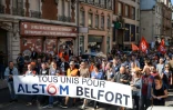 Manifestation contre la fermeture de l'usine Alstom le 24 septembre 2016 à Belfort