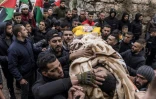 Les funérailles de Palestiniens tués par des soldats israéliens près de Hébron, le 15 janvier 2024 en Cisjordanie occupée
