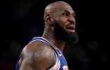 LeBron James avec les Sixers, à New York le 20 octobre 2026