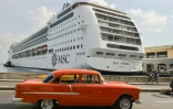 Cuba est une destination prisée des touristes. Un navire de MSC Opera à la Havane, le 18 décembre 2015