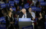 Le candidat démocrate Bernie Sanders le 1er février 2016 à Des Moines dans l'Iowa