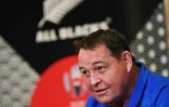 Le sélectionneur des All Blacks, Steve Hansen, en conférence de presse, à Urayasu, le 10 octobre 2019